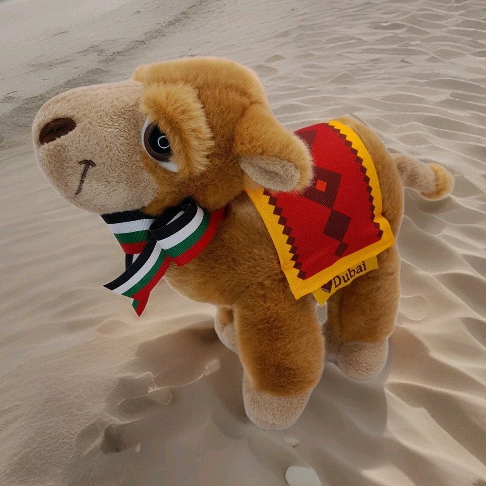 Aurora Dubai Camel Plush 10" Stuffed Animal Toy Soft Travel Souvenir Style